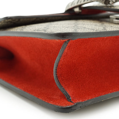 Dionysus GG Supreme Coated Canvas Suede Mini Chain Shoulder Bag