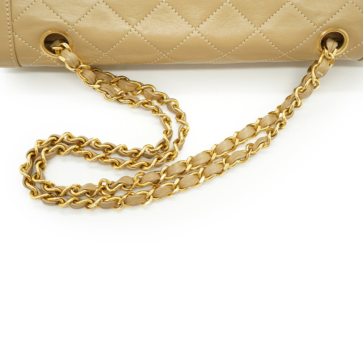 Vintage Lambskin Matelasse Paris Limited Edition Two Tone CC Chain Shoulder Bag