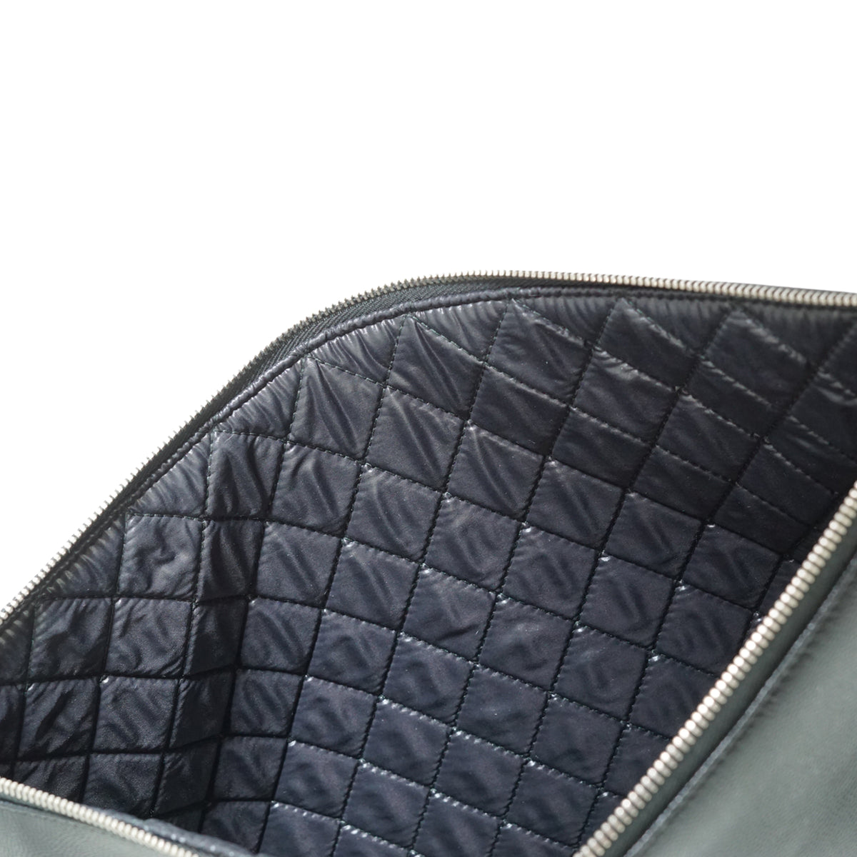 CC Studded Deauville O-Case Caviar Skin Clutch