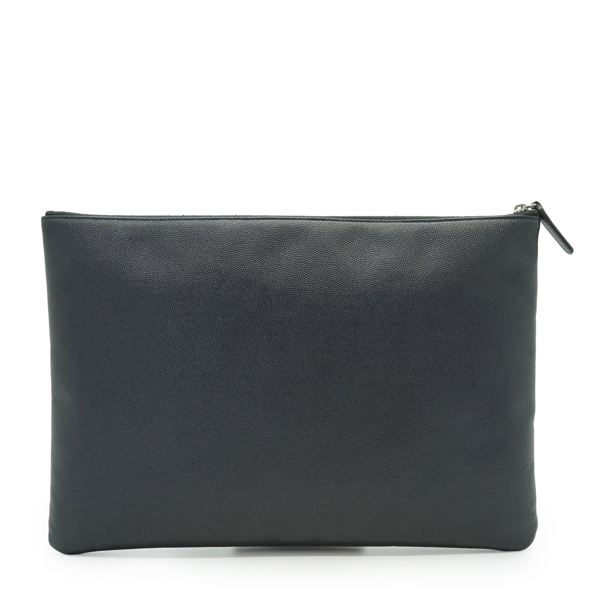 CC Studded Deauville O-Case Caviar Skin Clutch