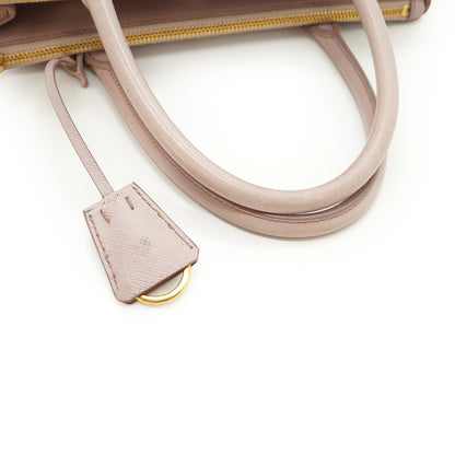 2way Saffiano Galleria Orchidea Medium Double Zip Tote