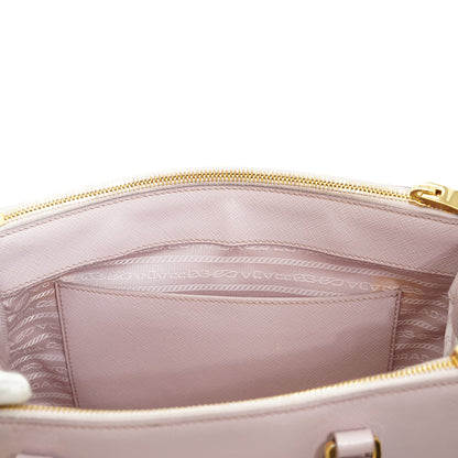 2way Saffiano Galleria Orchidea Medium Double Zip Tote