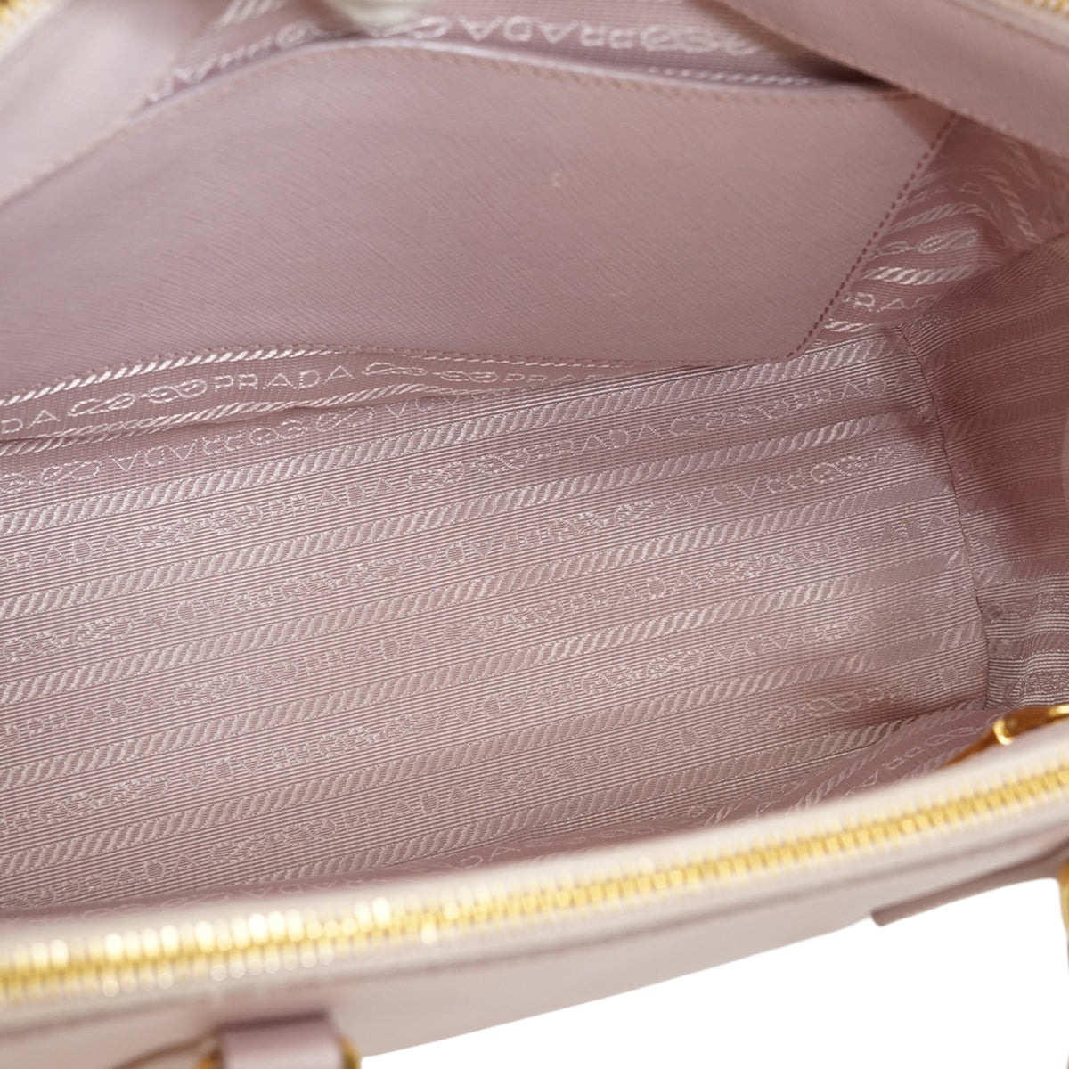 2way Saffiano Galleria Orchidea Medium Double Zip Tote