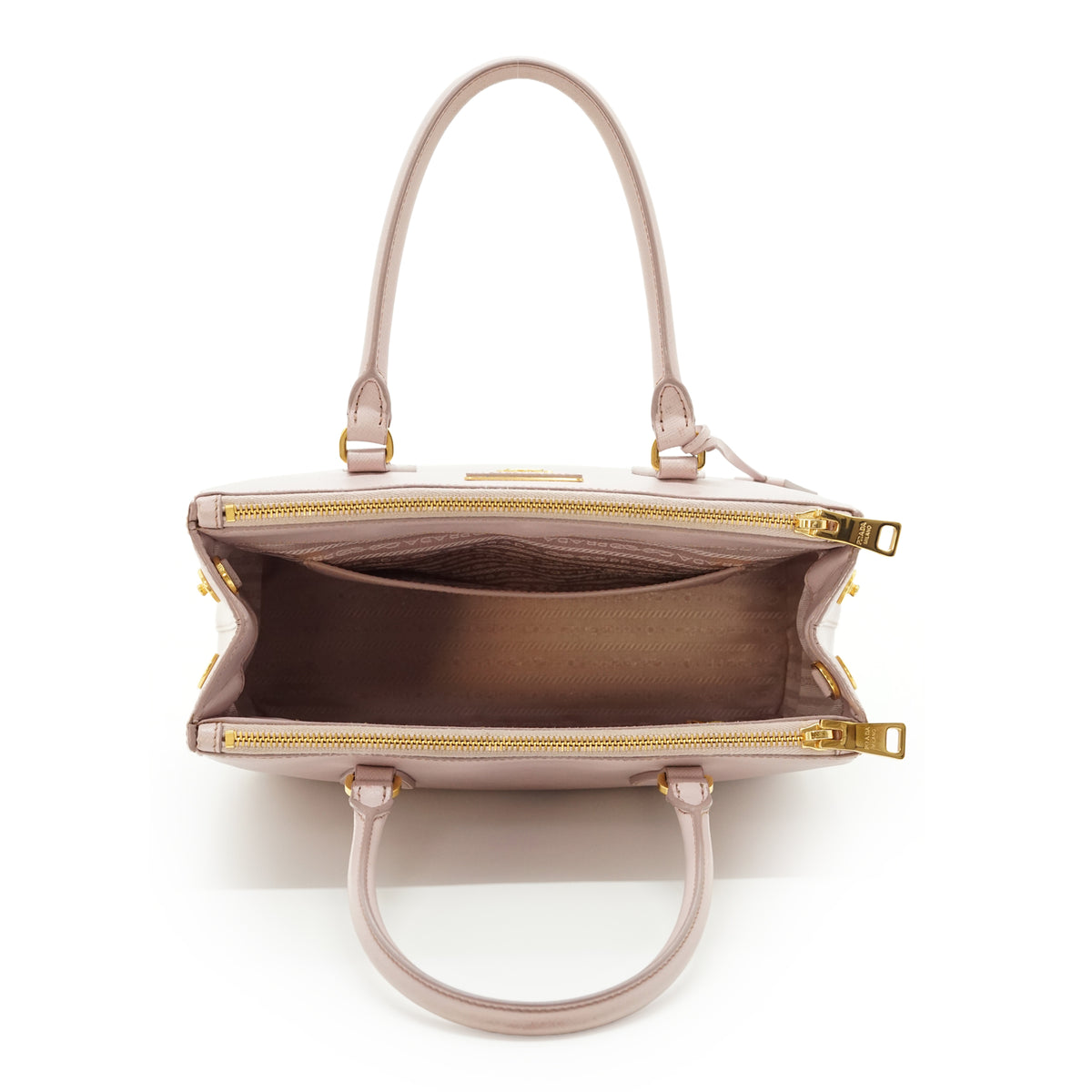 2way Saffiano Galleria Orchidea Medium Double Zip Tote