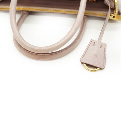 2way Saffiano Galleria Orchidea Medium Double Zip Tote