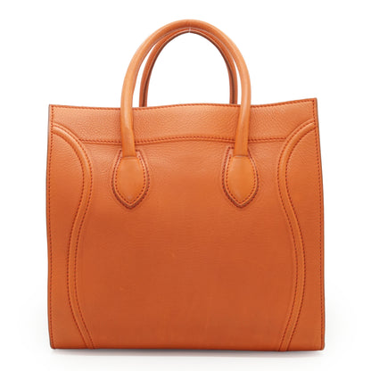 Drummed Calfskin Phantom Luggage Medium Tote