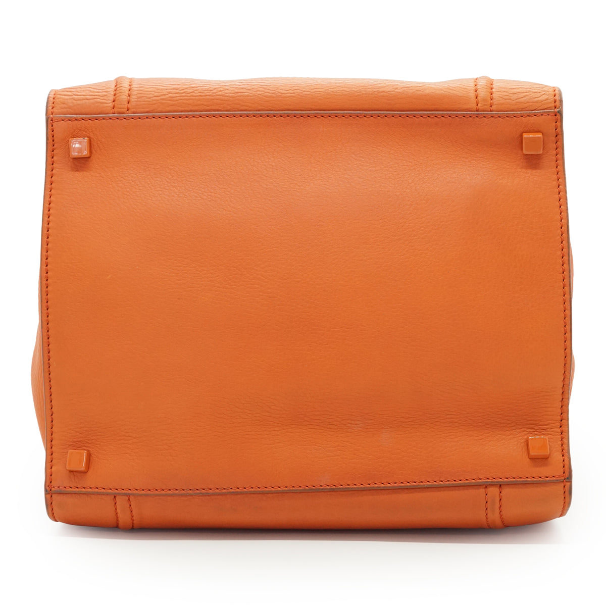 Drummed Calfskin Phantom Luggage Medium Tote