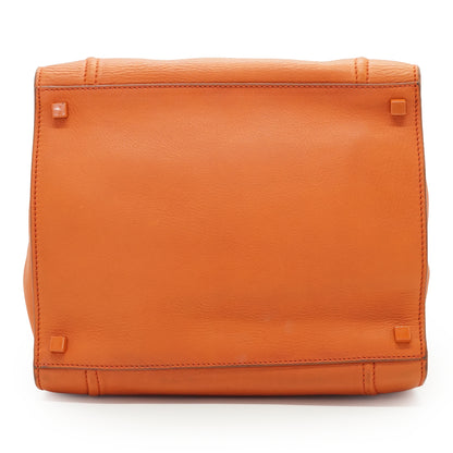 Drummed Calfskin Phantom Luggage Medium Tote