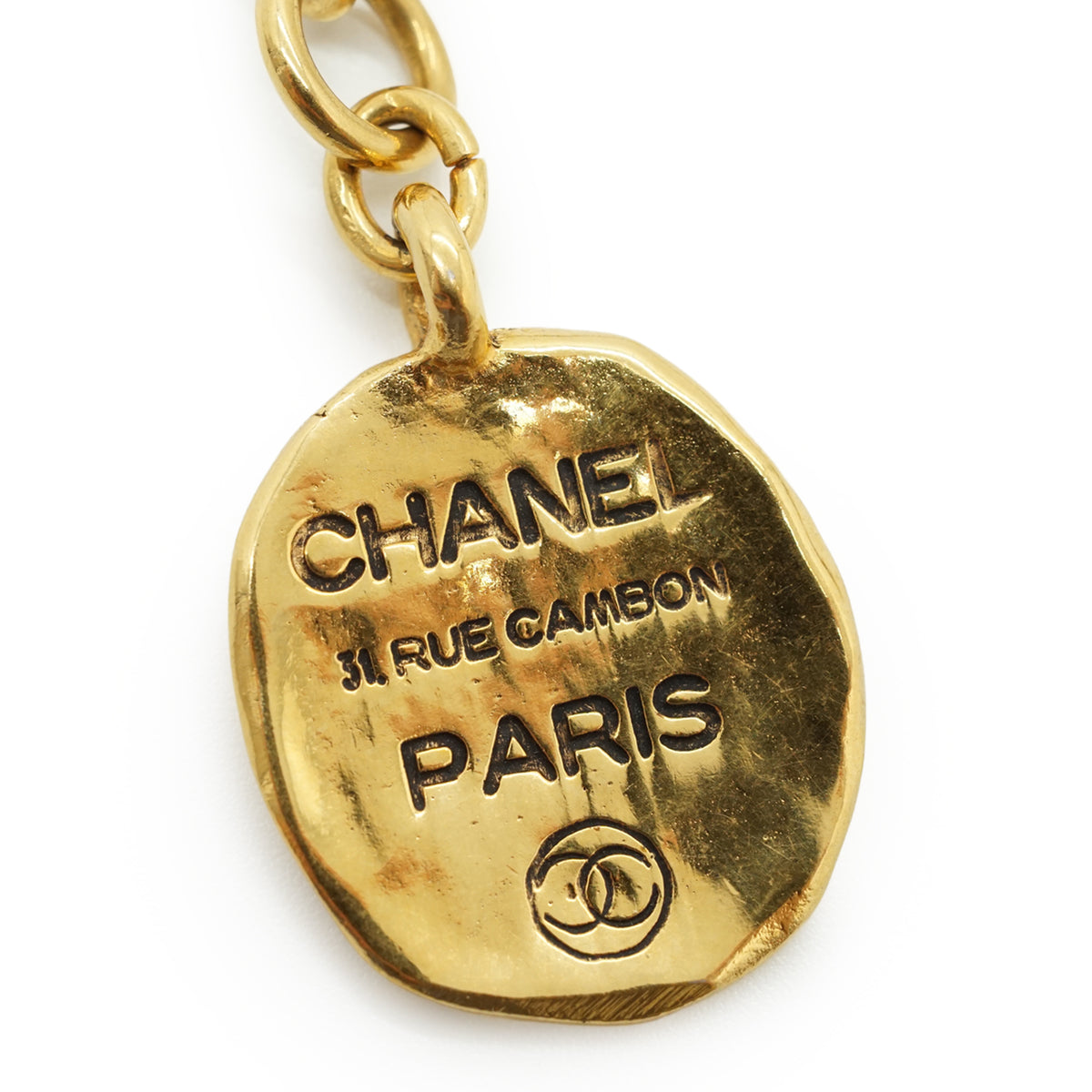 Vintage CC Starbust 31 Rue Cambon Paris Medallion Bracelet