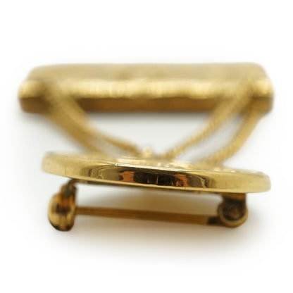 Vintage 31 Rue Cambon Paris Matelasse Classic Bag Pendant Brooch