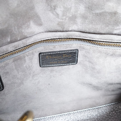 Lady Dior My ABCDior Cannage Supple Metallic Lambskin Medium