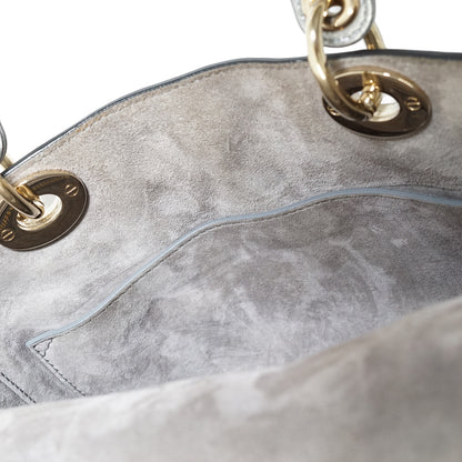 Lady Dior My ABCDior Cannage Supple Metallic Lambskin Medium