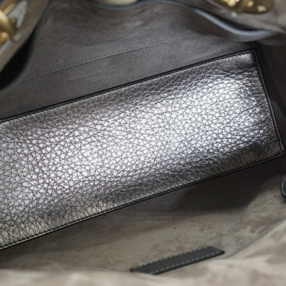 Lady Dior My ABCDior Cannage Supple Metallic Lambskin Medium