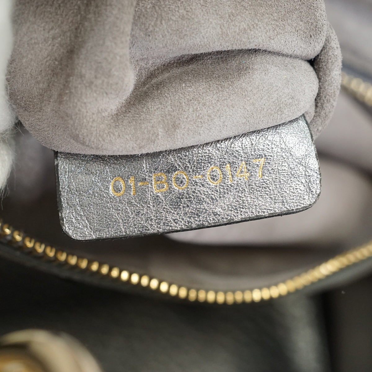 Lady Dior My ABCDior Cannage Supple Metallic Lambskin Medium