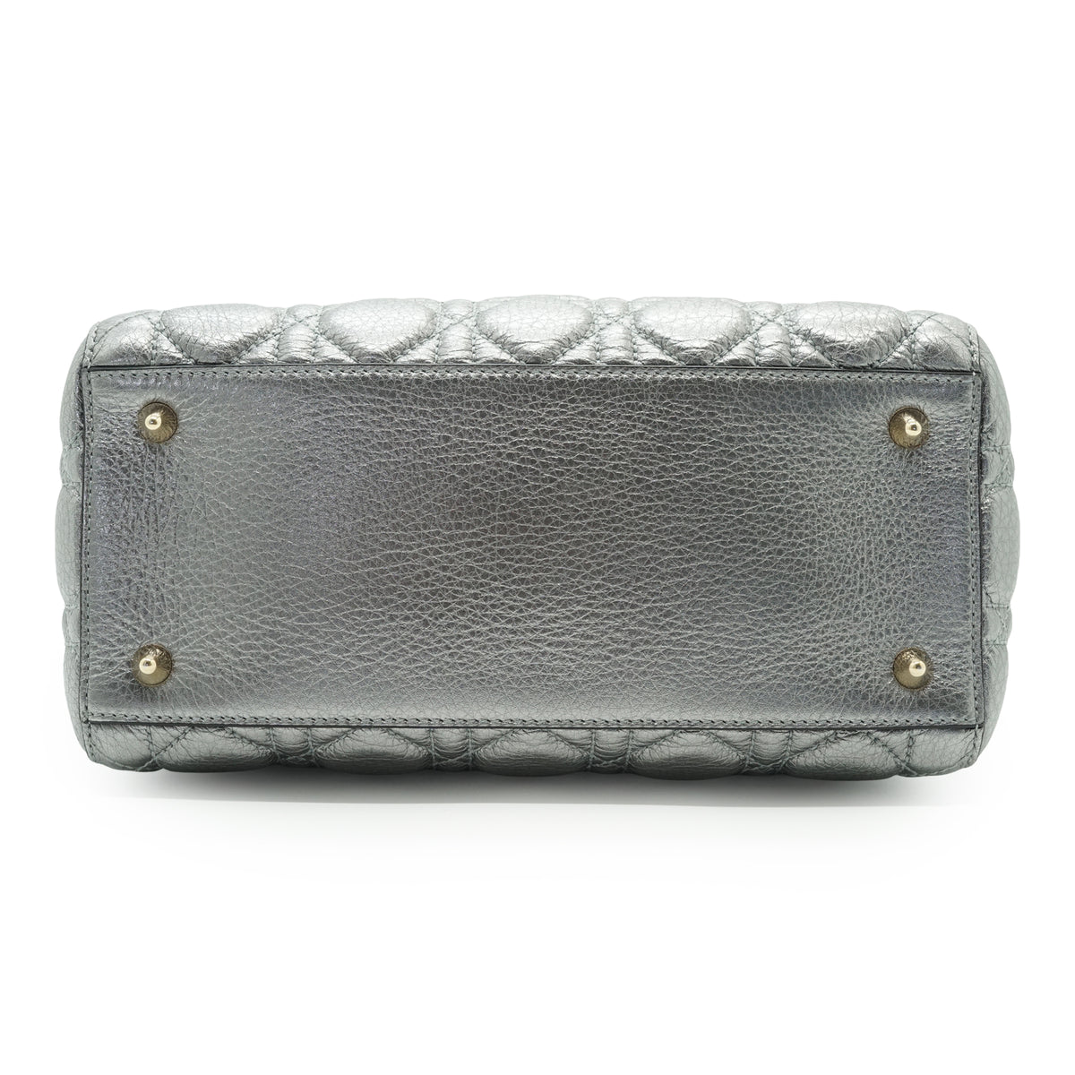 Lady Dior My ABCDior Cannage Supple Metallic Lambskin Medium