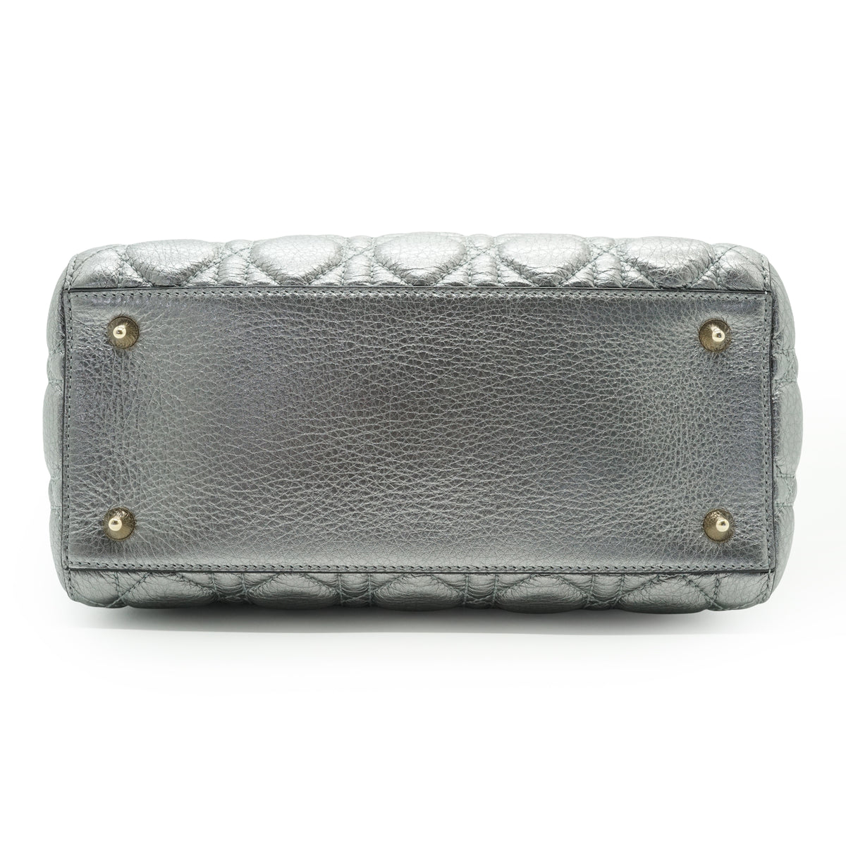 Lady Dior My ABCDior Cannage Supple Metallic Lambskin Medium