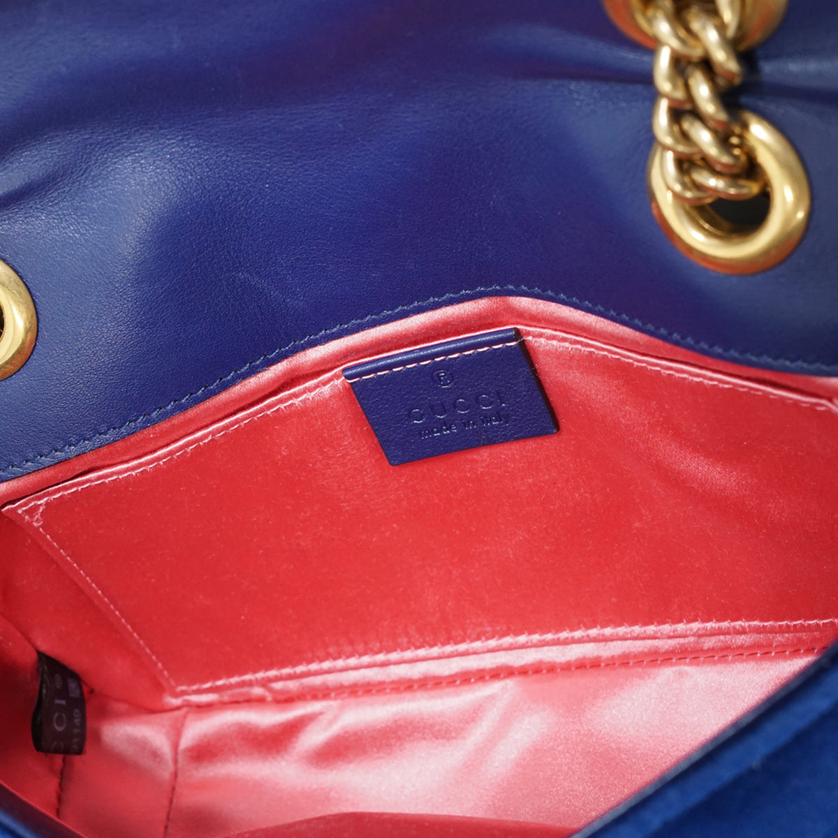 GG Marmont Velvet Mini Chain Shoulder Bag