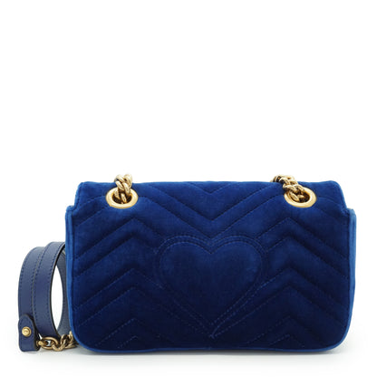 GG Marmont Velvet Mini Chain Shoulder Bag