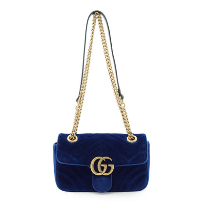GG Marmont Velvet Mini Chain Shoulder Bag