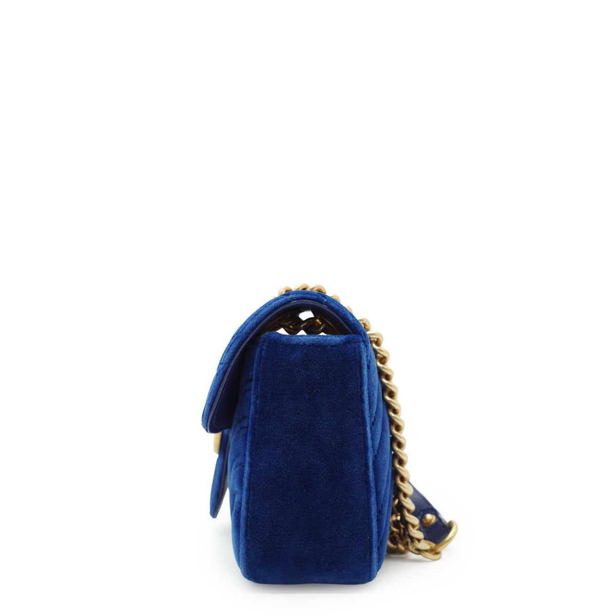 GG Marmont Velvet Mini Chain Shoulder Bag