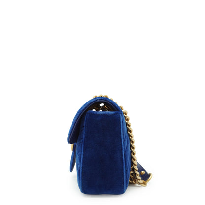 GG Marmont Velvet Mini Chain Shoulder Bag