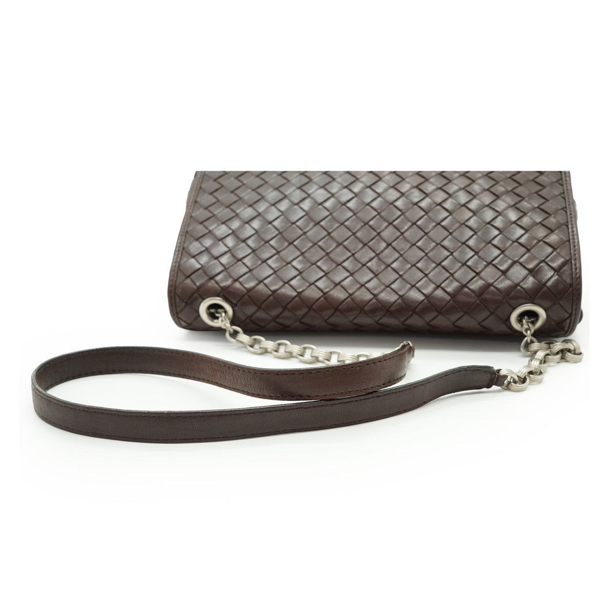 Vintage Intrecciato Chain Shoulder Bag