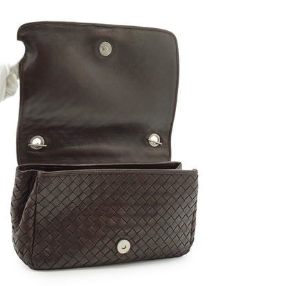 Vintage Intrecciato Chain Shoulder Bag