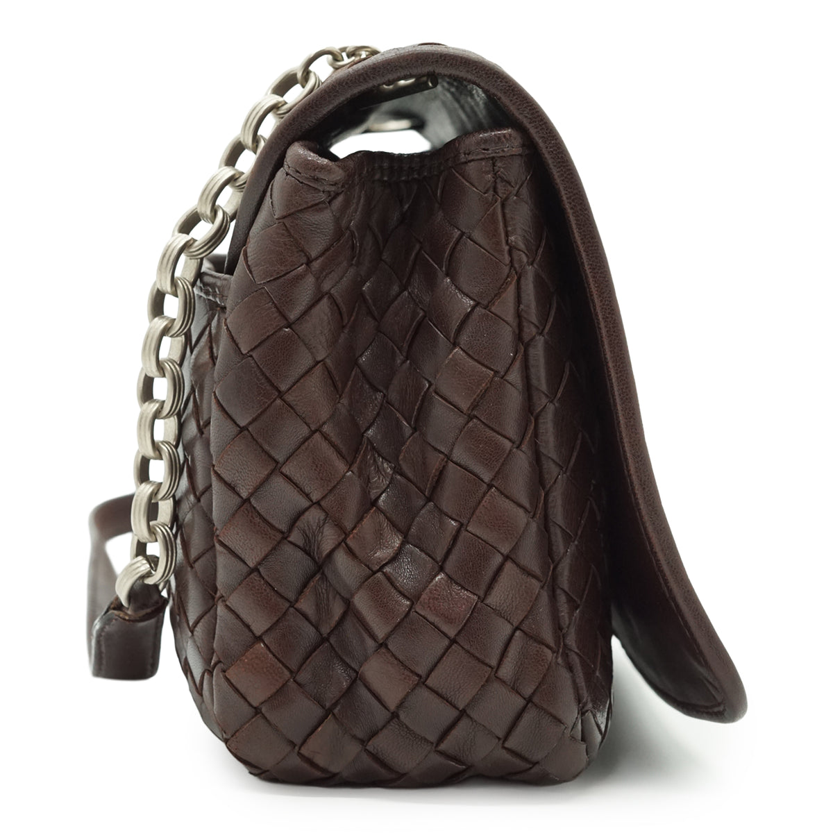 Vintage Intrecciato Chain Shoulder Bag