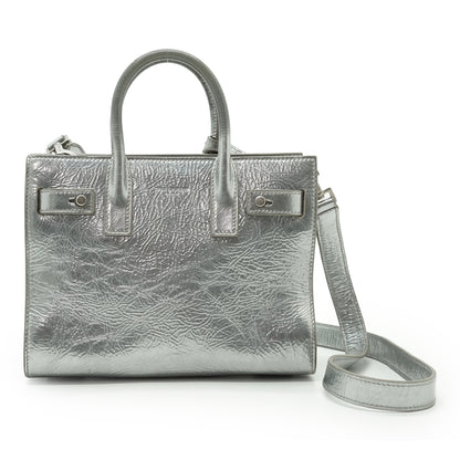 Nano Metallic Crinkled Calfskin Supple Sac de Jour