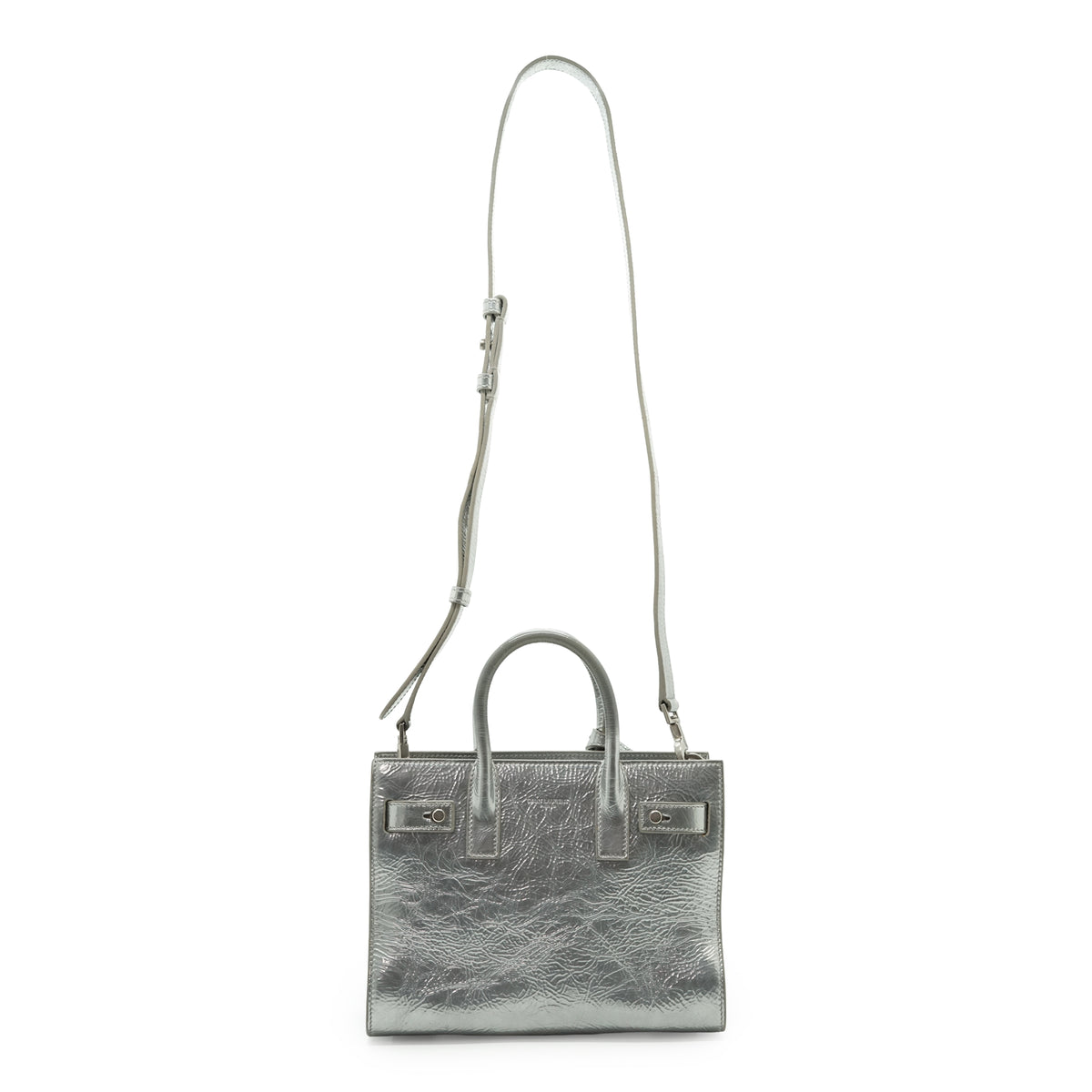 Nano Metallic Crinkled Calfskin Supple Sac de Jour