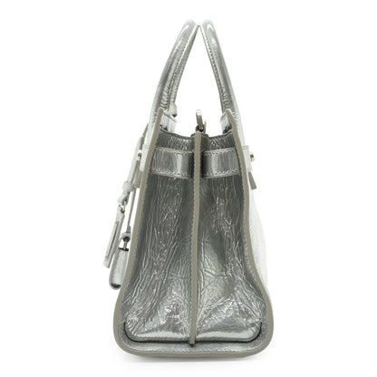 Nano Metallic Crinkled Calfskin Supple Sac de Jour