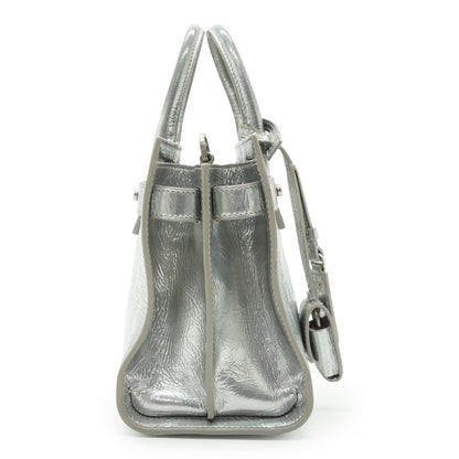 Nano Metallic Crinkled Calfskin Supple Sac de Jour
