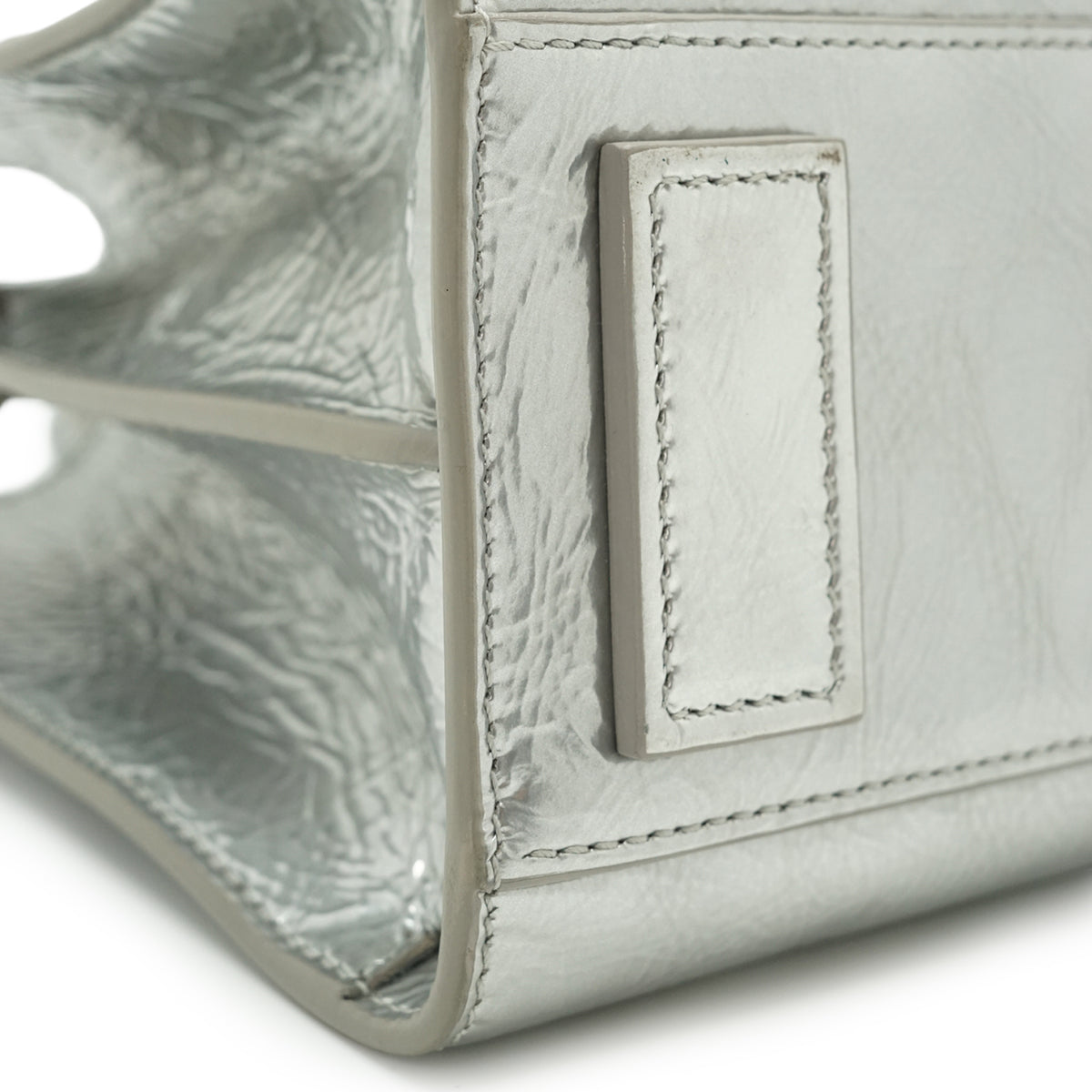 Nano Metallic Crinkled Calfskin Supple Sac de Jour