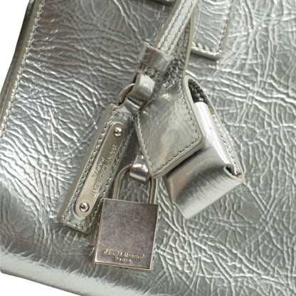 Nano Metallic Crinkled Calfskin Supple Sac de Jour