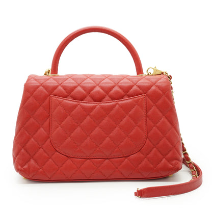 Caviar Matelasse Small Coco Handle Bag