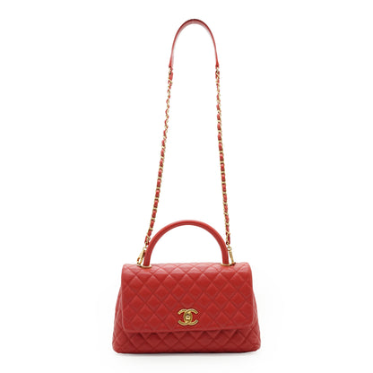 Caviar Matelasse Small Coco Handle Bag