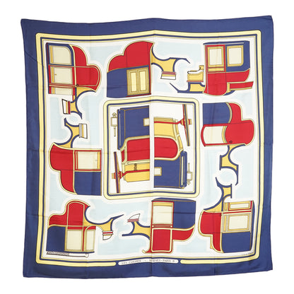 Les Coupés by Françoise de la Perrière Silk Carre 90