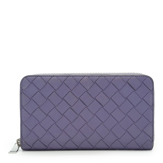 Intrecciato Zip-Around Long Wallet