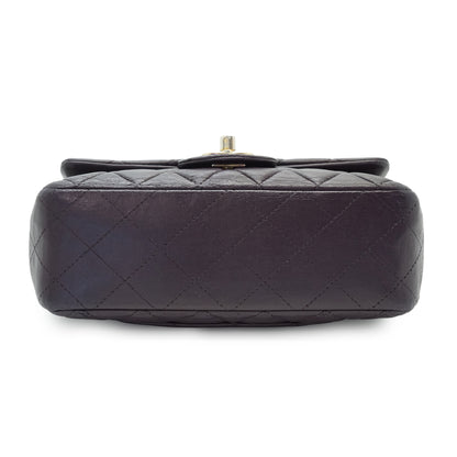 Single Flap Matelasse Mini Lambskin Chain Shoulder Bag