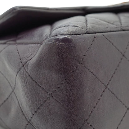 Single Flap Matelasse Mini Lambskin Chain Shoulder Bag