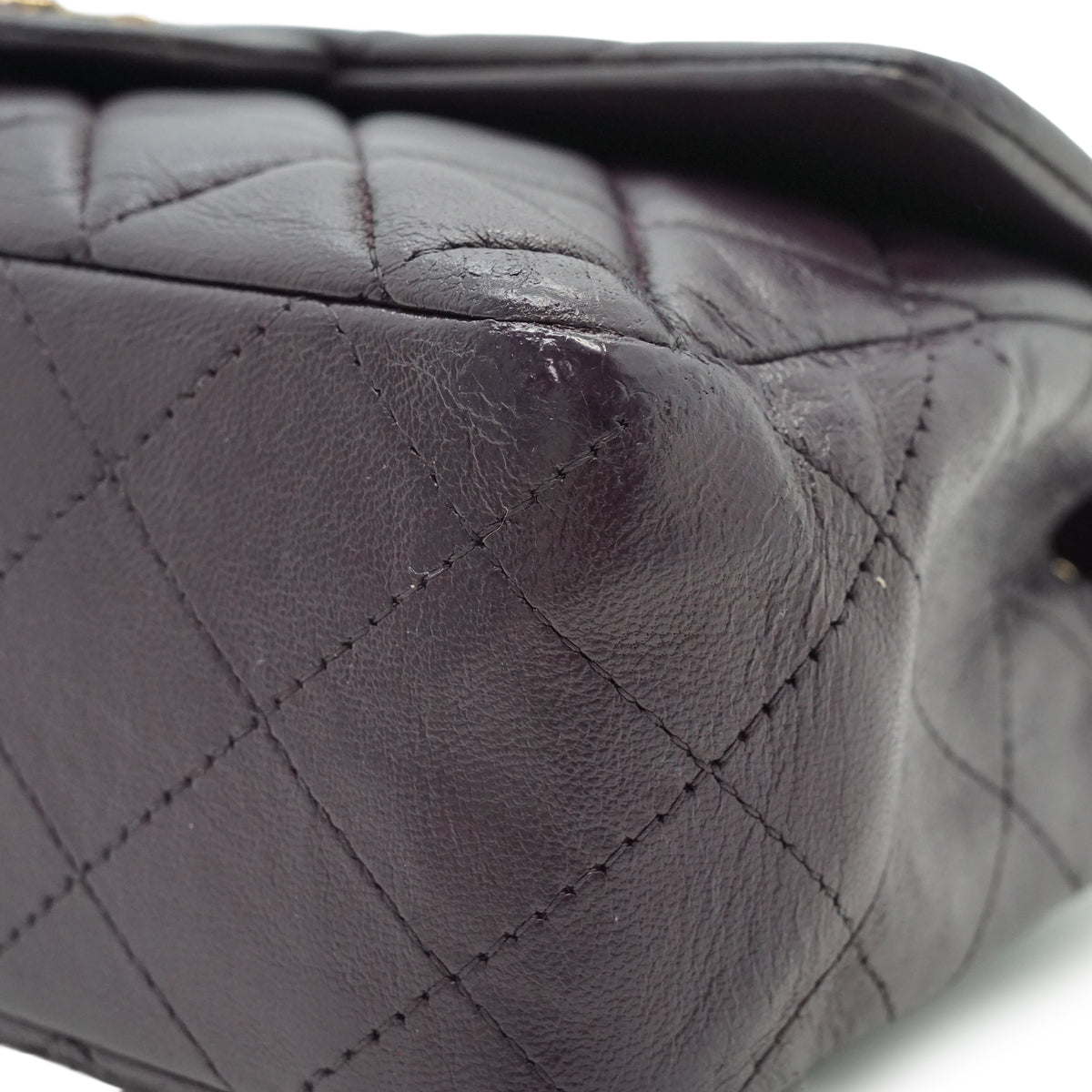Single Flap Matelasse Mini Lambskin Chain Shoulder Bag