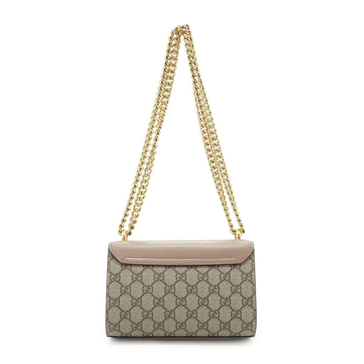 GG Supreme Studded Padlock Pearl-Embellished Small Chain Shoulder Bag