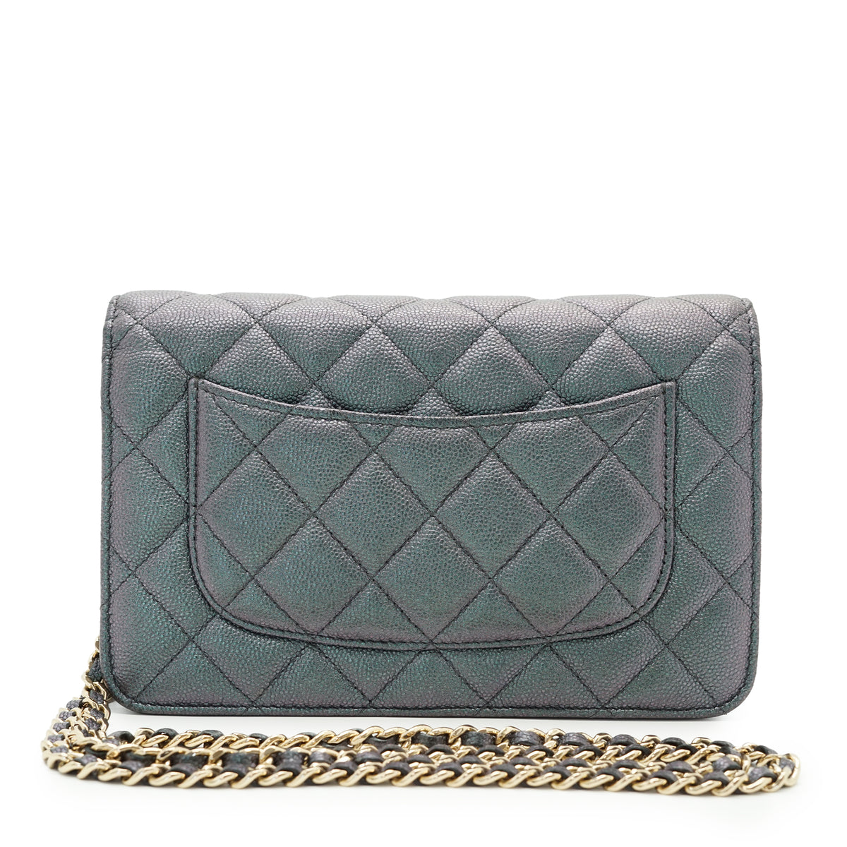 Caviar Matelasse Classic Wallet-on-Chain