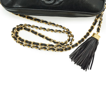 Vintage CC Lambskin Matelasse Fringe Chain Camera Bag