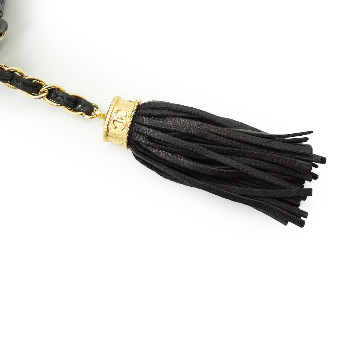 Vintage CC Lambskin Matelasse Fringe Chain Camera Bag