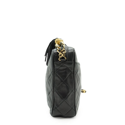 Vintage CC Lambskin Matelasse Fringe Chain Camera Bag