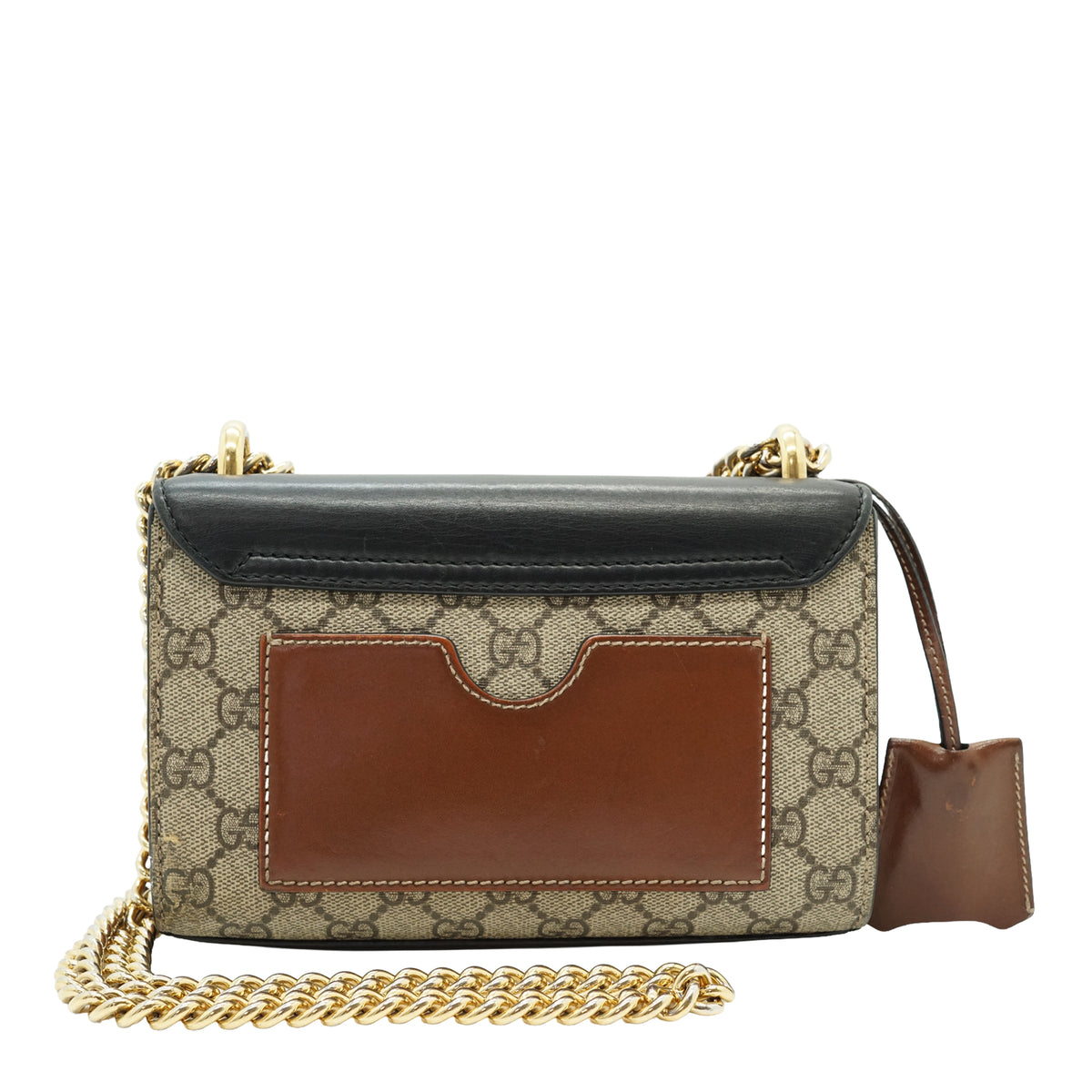 GG Supreme Coated Canvas Padlock Small Chain Shoulder Bag