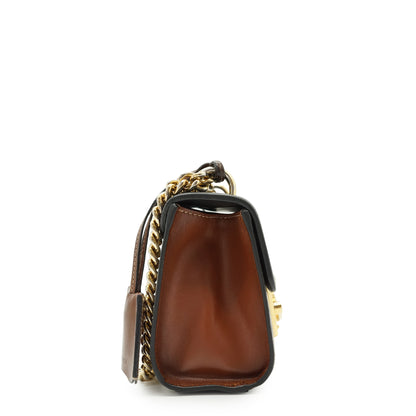 GG Supreme Coated Canvas Padlock Small Chain Shoulder Bag