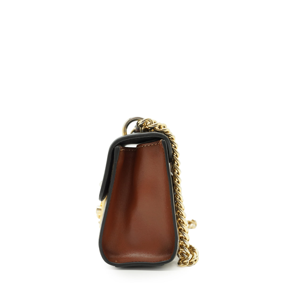 GG Supreme Coated Canvas Padlock Small Chain Shoulder Bag