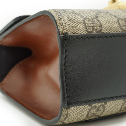 GG Supreme Coated Canvas Padlock Small Chain Shoulder Bag
